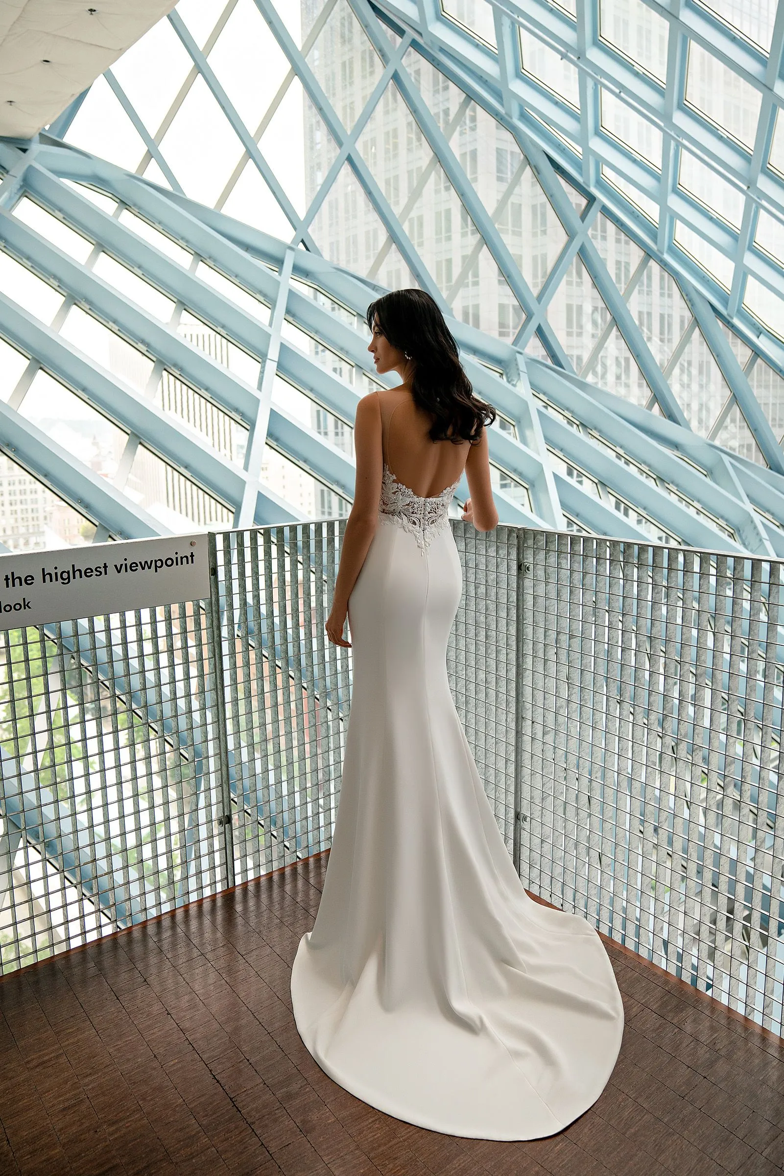Modern Sheath Backless V-Neck Sequined Trumpet Wedding Dresses Bride Customized Vestido De Casamento - Image 2