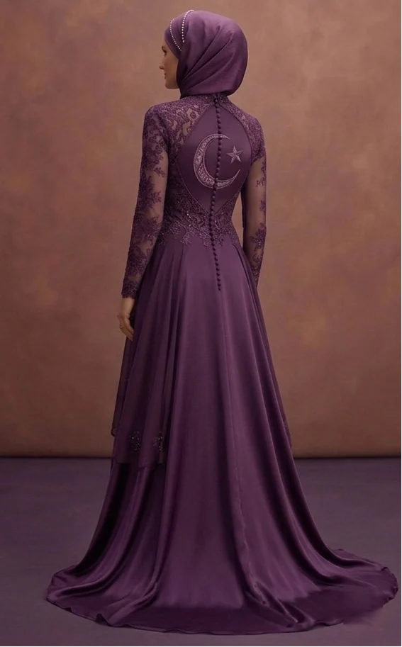 Modest Muslim Prom Dresses in Satin, Chiffon & Lace - Image 3