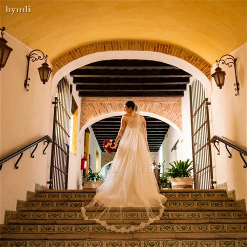 New 1 Layer Cathedral Length Lace Bridal Veil with Metal Comb