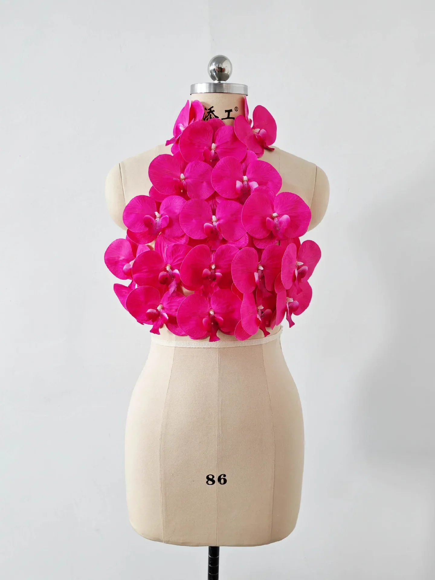 Blue Women Sexy Florals Backless Bodycon Tops Celebrate Nightclub Party Bar Dancer DJ Performance Costume - Image 6