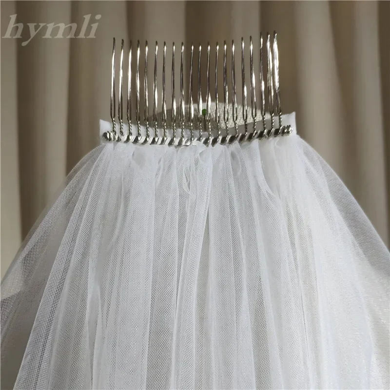 New Style Floral Chapel / Cathedral Bridal Veil Flower Lace Royal Wedding Veil Metal Comb - Image 6