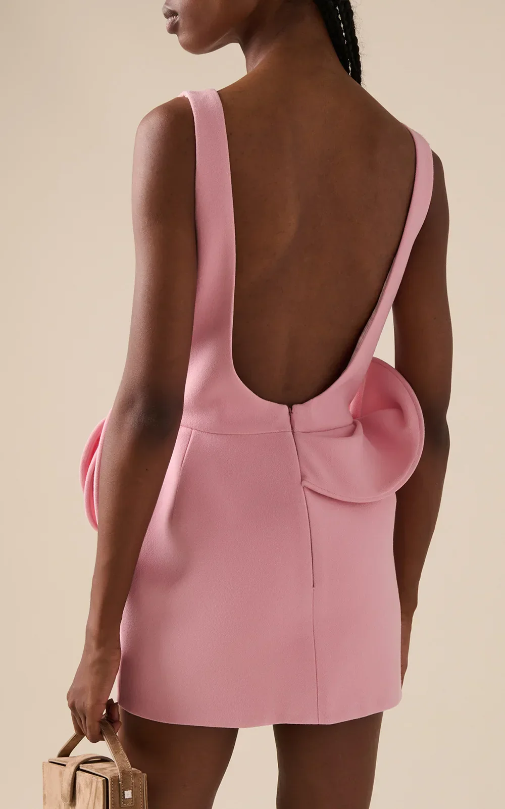 Summer Pink Color Women Sleeveless Sexy O-Neck Backless Bodycon Mini Dress Celebrate Girls' Birthday Party Outfit Vestido - Image 2