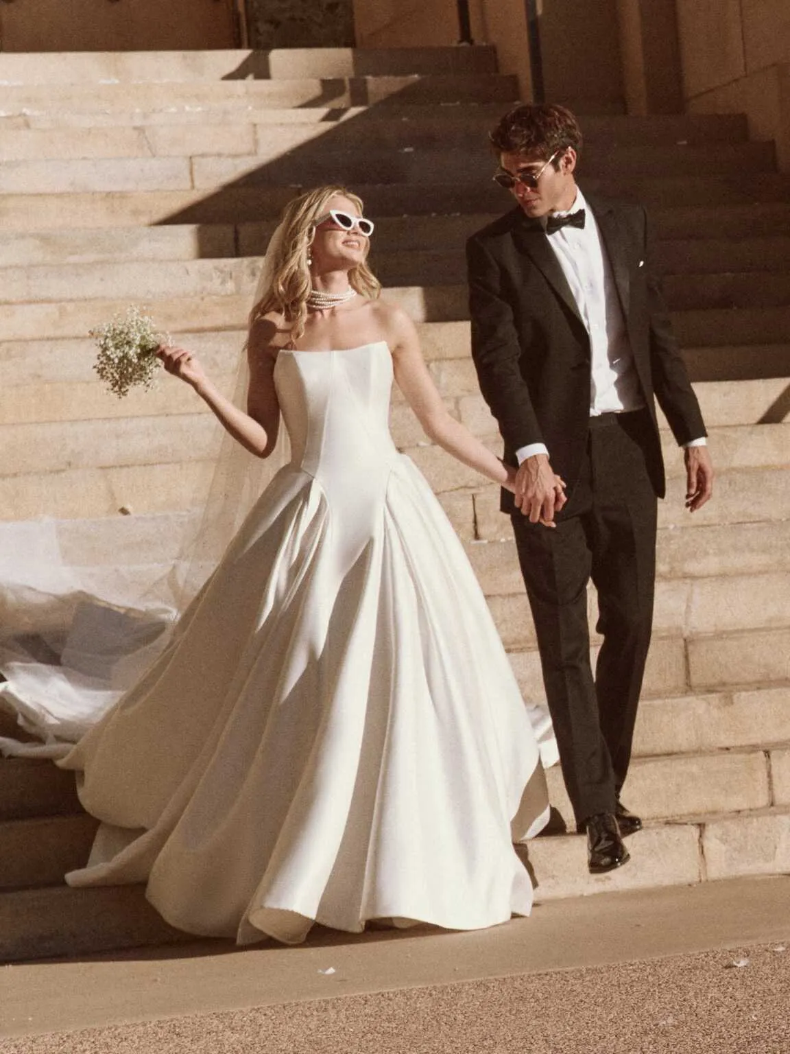 Stunning Wedding Dress Bow Court Train Dress Mermaid Modern Satin Vestido De Novia Satin Princess Gown - Image 4