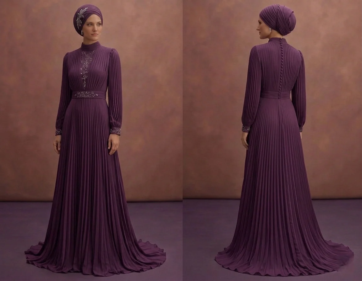 Pleated Muslim Prom Dresses – Modern & Flattering Fits
