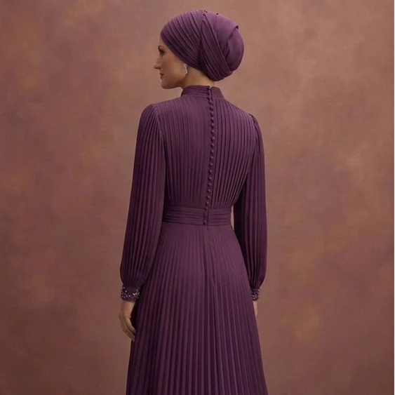 Pleated Muslim Prom Dresses – Modern & Flattering Fits - Image 5