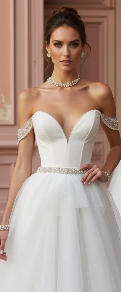 Princess Bridal Gown with a Full Skirt for a Dramatic Flair - Image 2