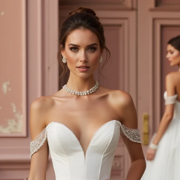 Princess Bridal Gown with a Full Skirt for a Dramatic Flair - Image 4