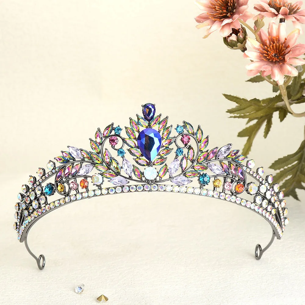 Princess Crowns For Women Girl Rhinestone Queen Bridal Tiara Crown For Wedding Bride Headdress Party Prom Hair Jewelry Diadem - Image 3
