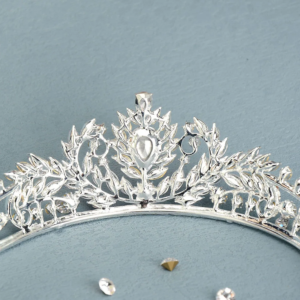 Princess Crowns For Women Girl Rhinestone Queen Bridal Tiara Crown For Wedding Bride Headdress Party Prom Hair Jewelry Diadem - Image 4