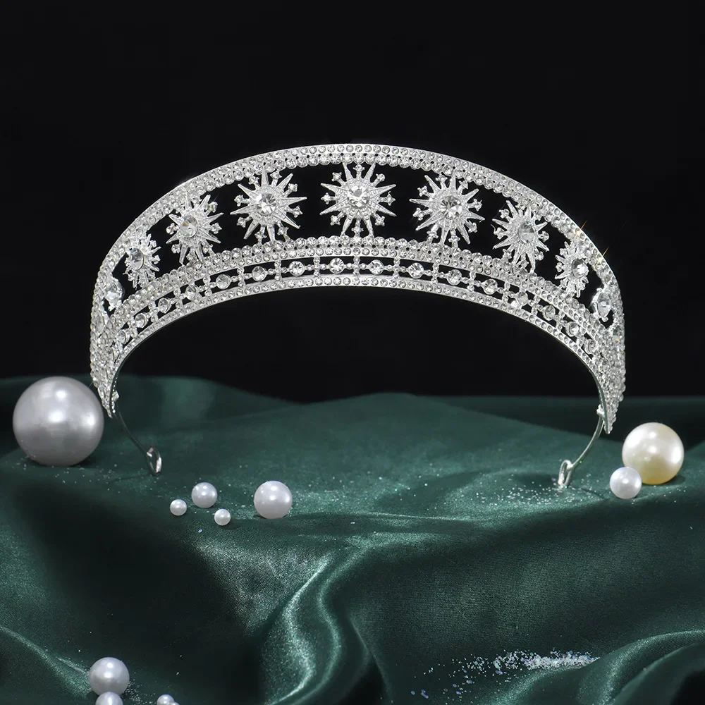 Princess Crowns For Women Girl Rhinestone Queen Bridal Tiara Crown For Wedding Bride Headdress Party Prom Hair Jewelry Diadem - Image 5