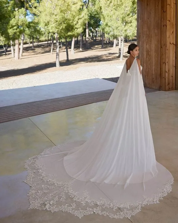 Modern Two-piece Mermaid-Style Wedding Dress Princess Vestido De Novia Bridal Gown Mermaid Satin Court Train Bow - Image 3