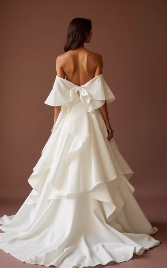 White Princess Wedding Dress with a Corset Bodice for a Flattering Fit - Image 3