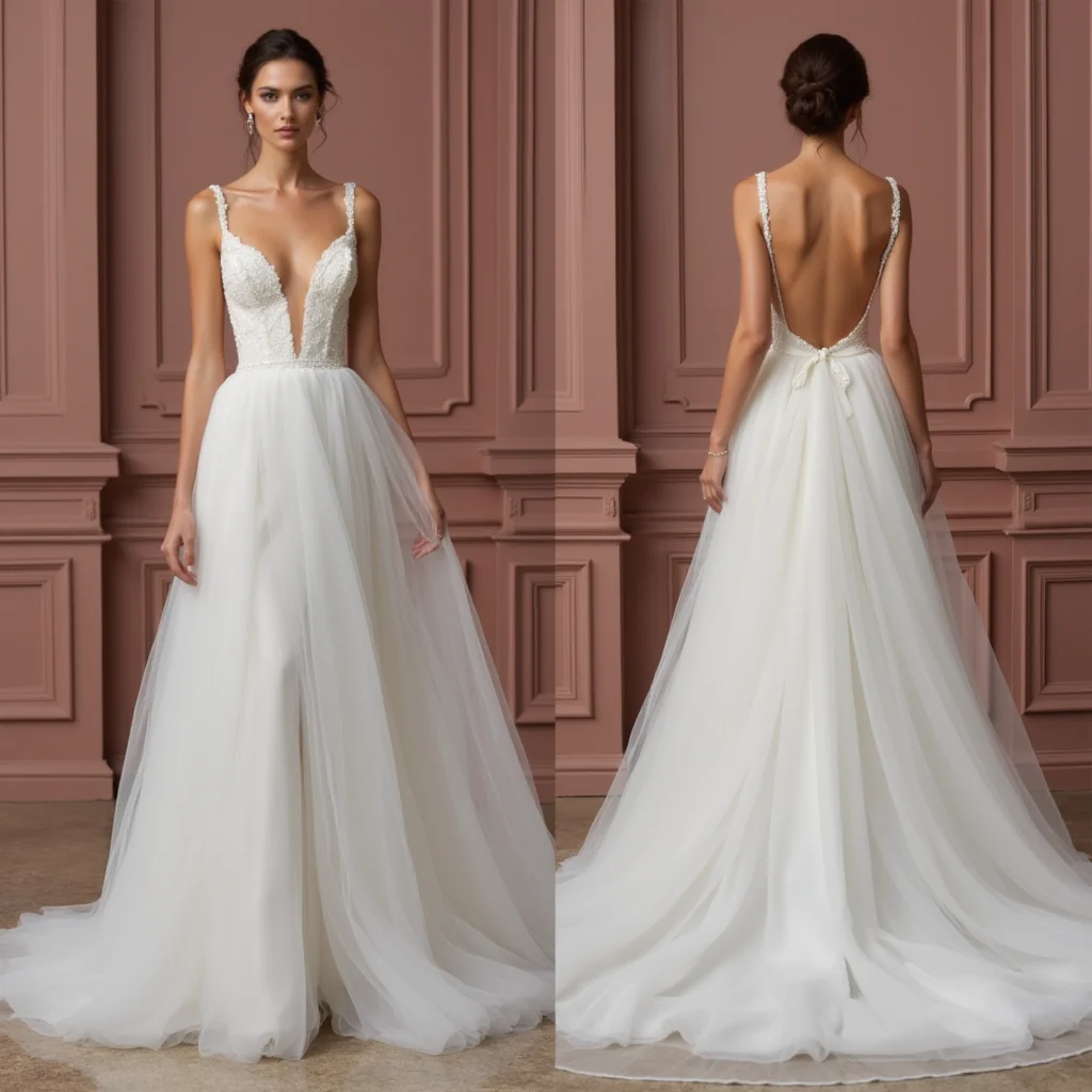 Princess Wedding Dress with a Dramatic Ball Gown Silhouette