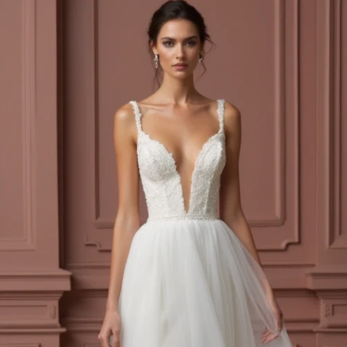 Princess Wedding Dress with a Dramatic Ball Gown Silhouette - Image 4