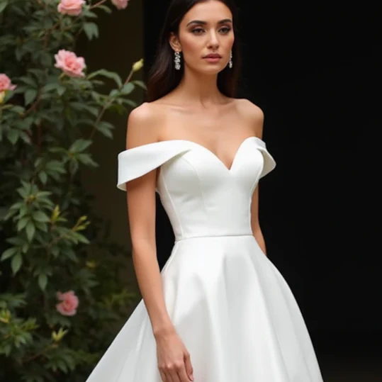 Princess Wedding Dress with Floral Appliqués for a Romantic Touch - Image 4