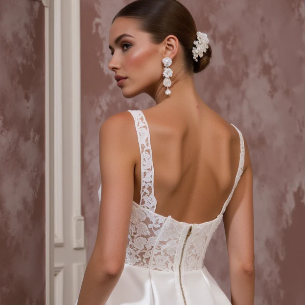 Princess Wedding Dress with Sparkling Details for a Glamorous Look - Image 5