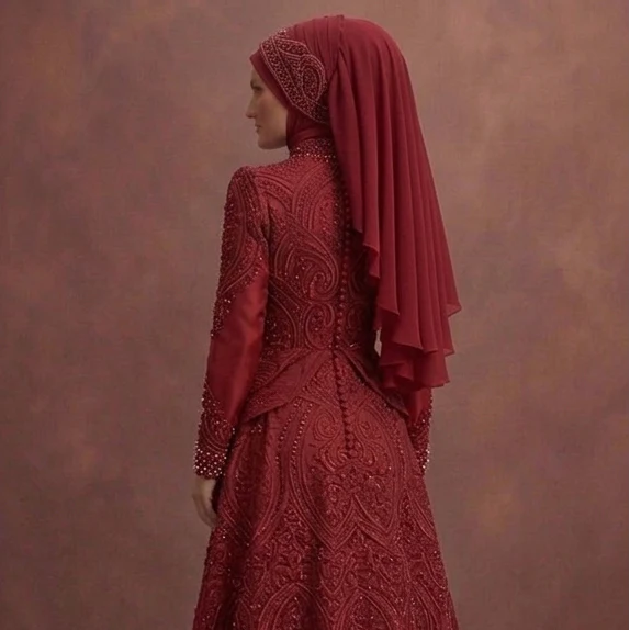 Red Best Muslim Prom Dresses for Teens – Stylish & Covered - Image 5