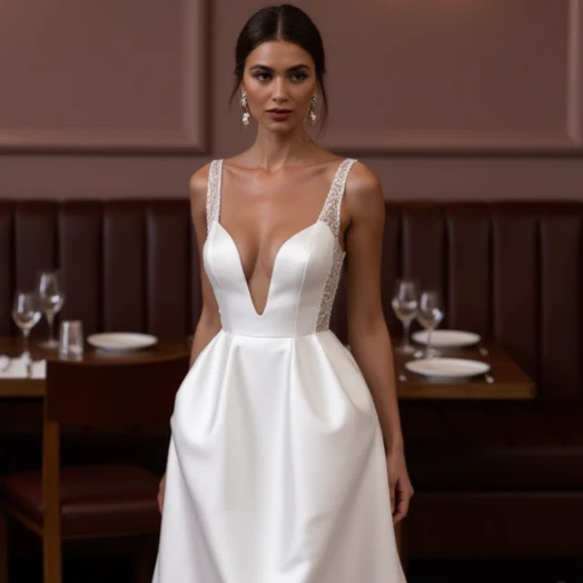 Romantic A-Line Bridal Gown with a Timeless Design - Image 5