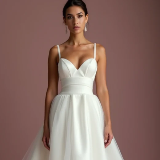 Romantic White Princess Wedding Dress with Layers of Tulle for a Dreamy Look - Image 4