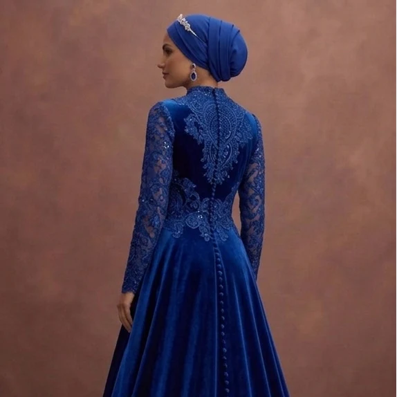 Royal Blue Muslim Prom Dresses – Bold & Sophisticated - Image 5