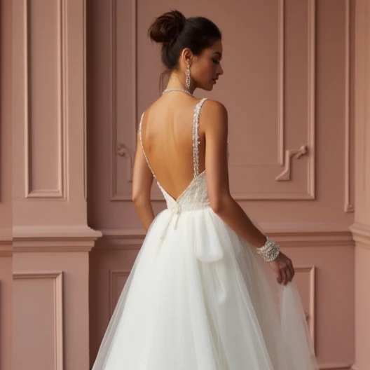 Royal-Inspired Princess Wedding Dress with Stunning Embellishments - Image 5