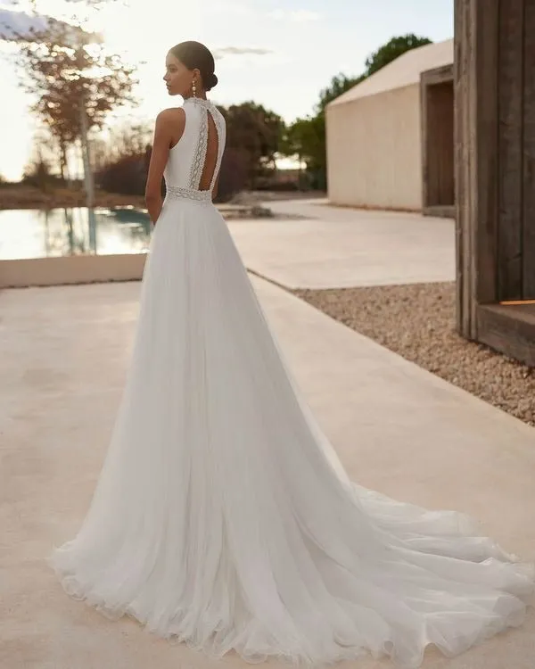 Princess Fluid Ballgown-Style Wedding Dress Vestido De Novia Bridal Gown Mermaid Satin Court Train Bow - Image 3
