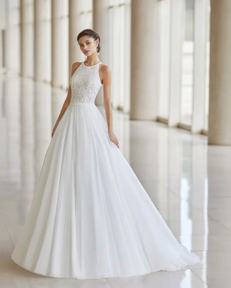 Sexy A Line Wedding Dresses For Women Lace Appliques Bride Gowns Modern Sweetheart Vestidos De Novia Boda