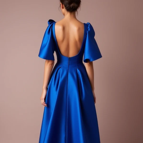Sexy Blue Evening Dress and Prom Gown with a Slit for a Bold, Edgy Look - Image 5