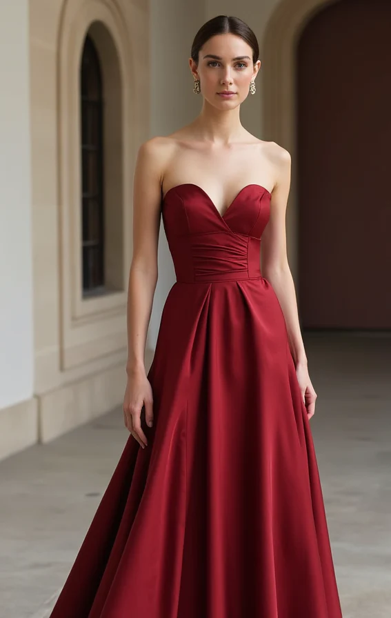 Sexy Red Evening Dress & Prom Dress with Side Cut-Outs for a Bold Statement - Image 2