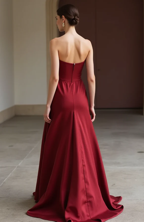 Sexy Red Evening Dress & Prom Dress with Side Cut-Outs for a Bold Statement - Image 3