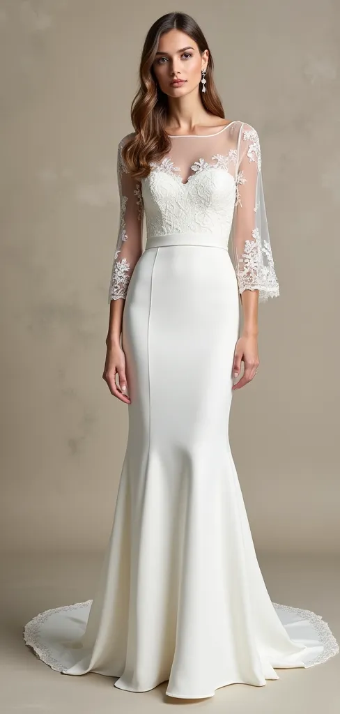 Sexy Mermaid Wedding Dress with a Figure-Hugging Silhouette - Image 2