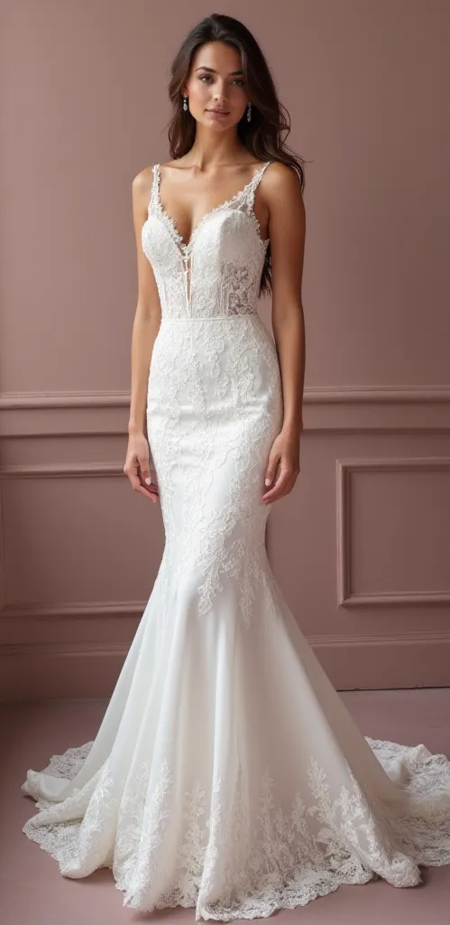 Sexy Mermaid Wedding Dress with a Sleek and Chic Design for Trendy Brides - Image 2