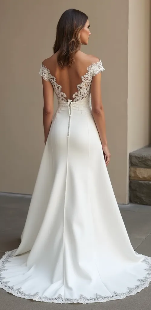 Sexy Mermaid Wedding Dress with a Stunning Open-Back Design - Image 3