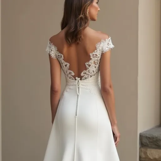 Sexy Mermaid Wedding Dress with a Stunning Open-Back Design - Image 5