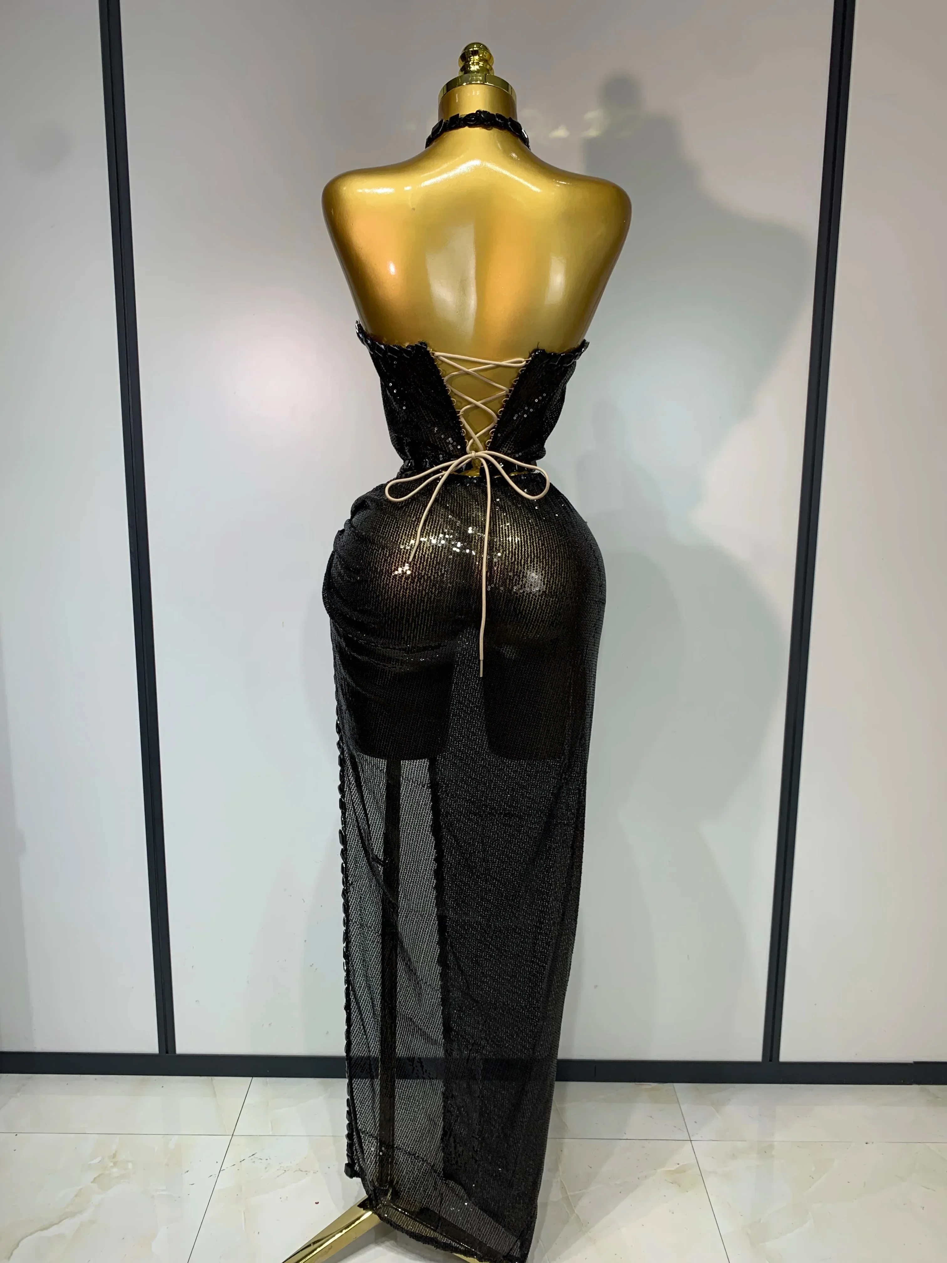 Sexy Shiny Diamond Two Piece Set  Women Evening Celebrate Festival Luxury Birthday Party Nightclub Singer Stage costume - Image 4