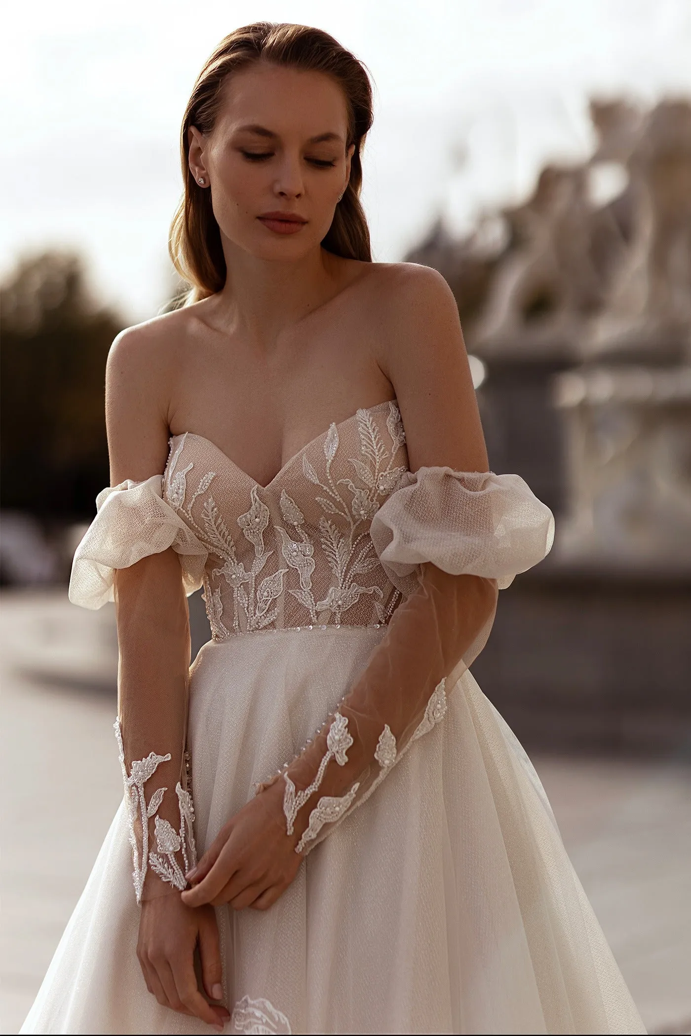 Vintage Romance Vestido De Novia Wedding Dress Modern Gown Mermaid Bow Court Train Dress Satin Princess - Image 5