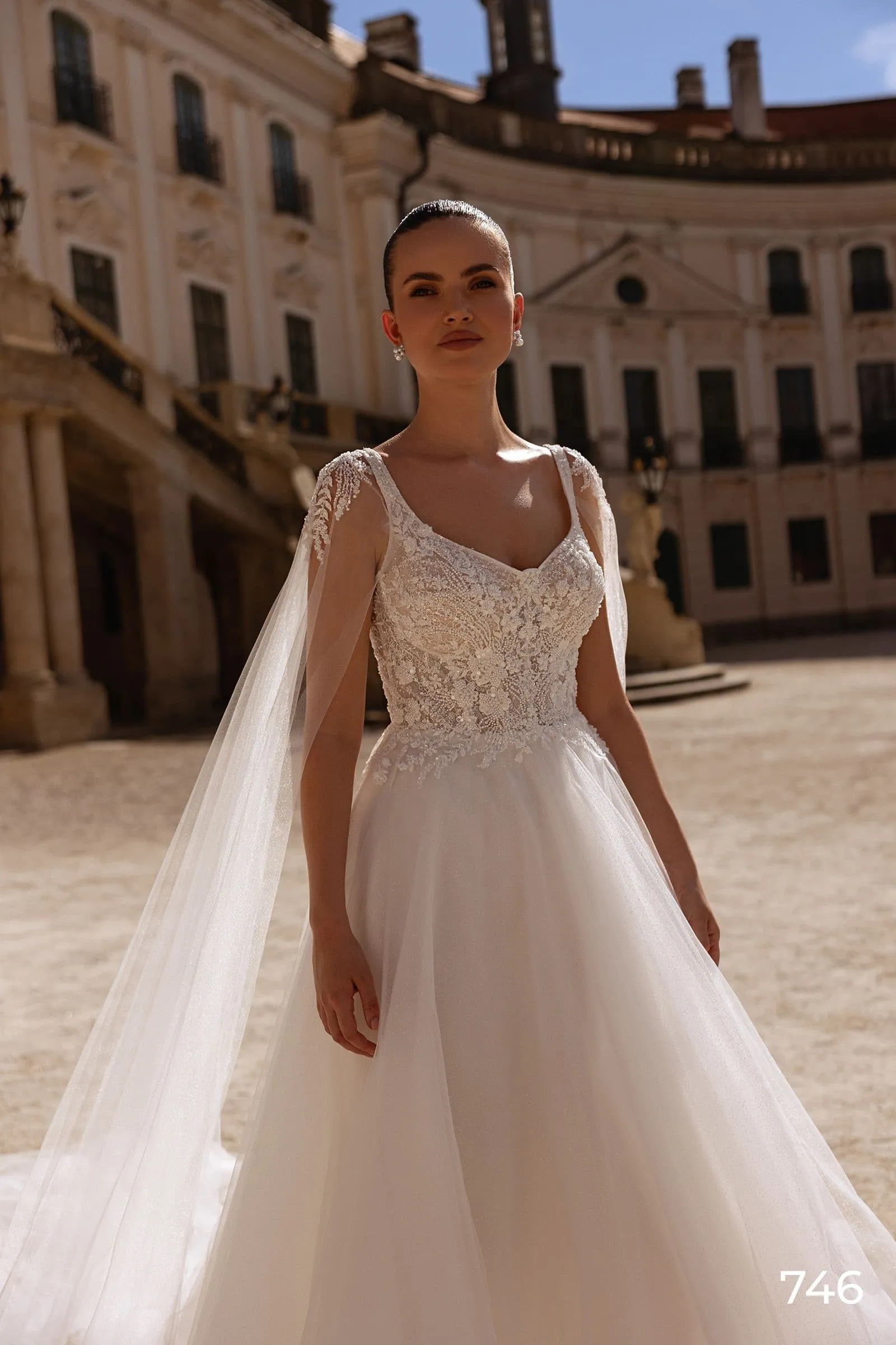 Sexy Wedding Dresses Tulle Sequins Backless Zipper V-Neck Customised Vestido De - Image 4