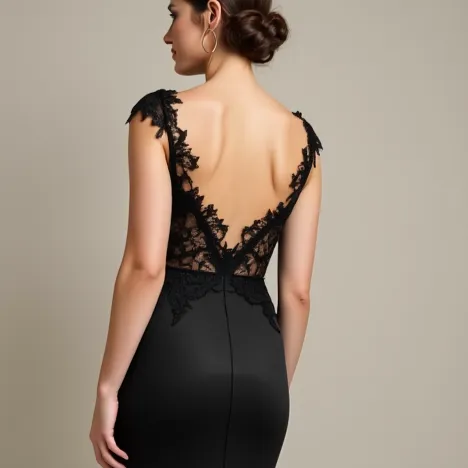 Black Wedding Dress | Elegant Gothic Bridal Gown for a Timeless Dark Aesthetic - Image 5