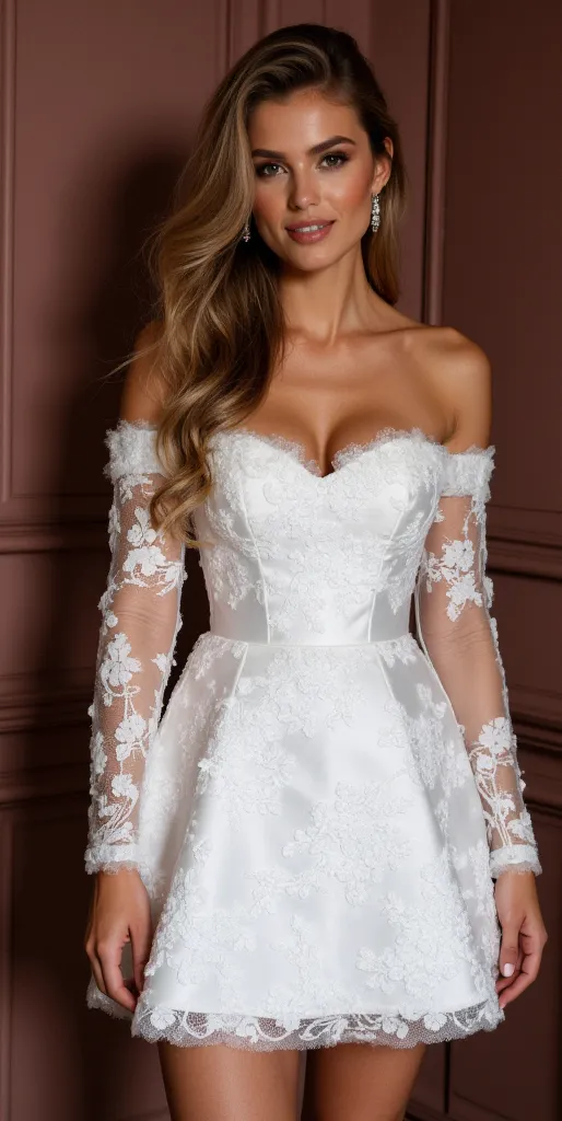 Short Mini Wedding Dress for Beach, Garden, or Destination Weddings - Image 2