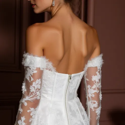 Short Mini Wedding Dress for Beach, Garden, or Destination Weddings - Image 5