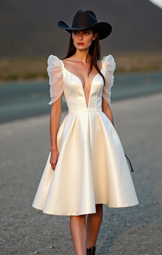 Short Mini Wedding Dress for Modern Brides Wanting a Chic Look - Image 2