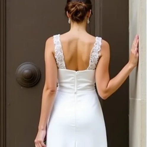 Short Mini Wedding Dress for Reception, Elopement, or Civil Ceremony - Image 5