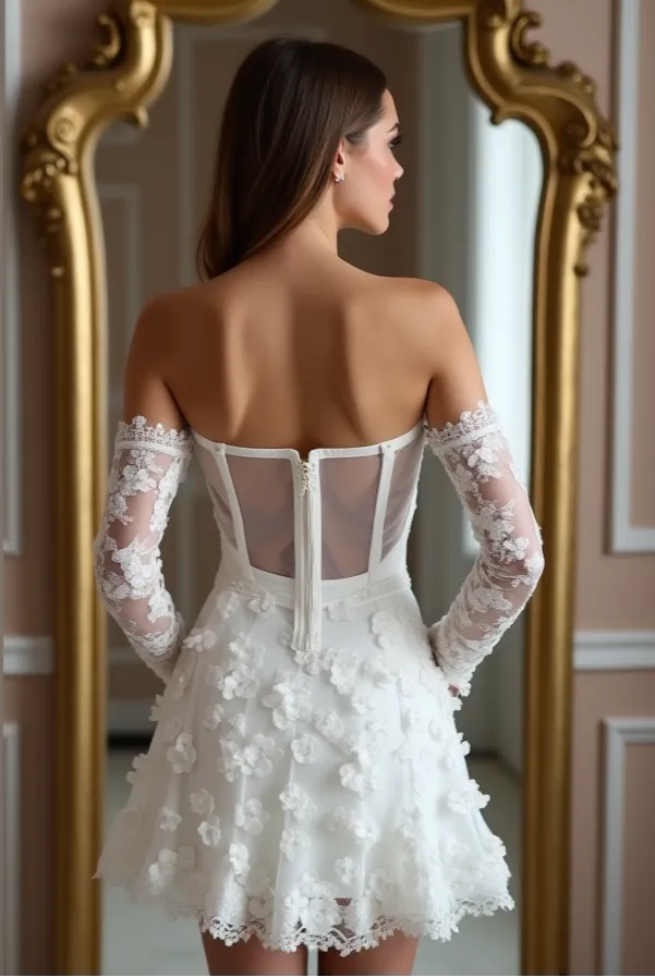 Short Wedding Dress for Destination Weddings, Easy to Pack and Wear - Image 3