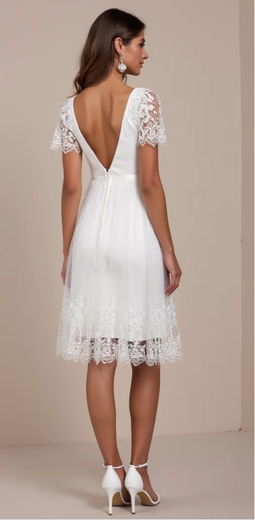 Short Wedding Dress for Modern Brides Wanting a Unique Style - Image 3