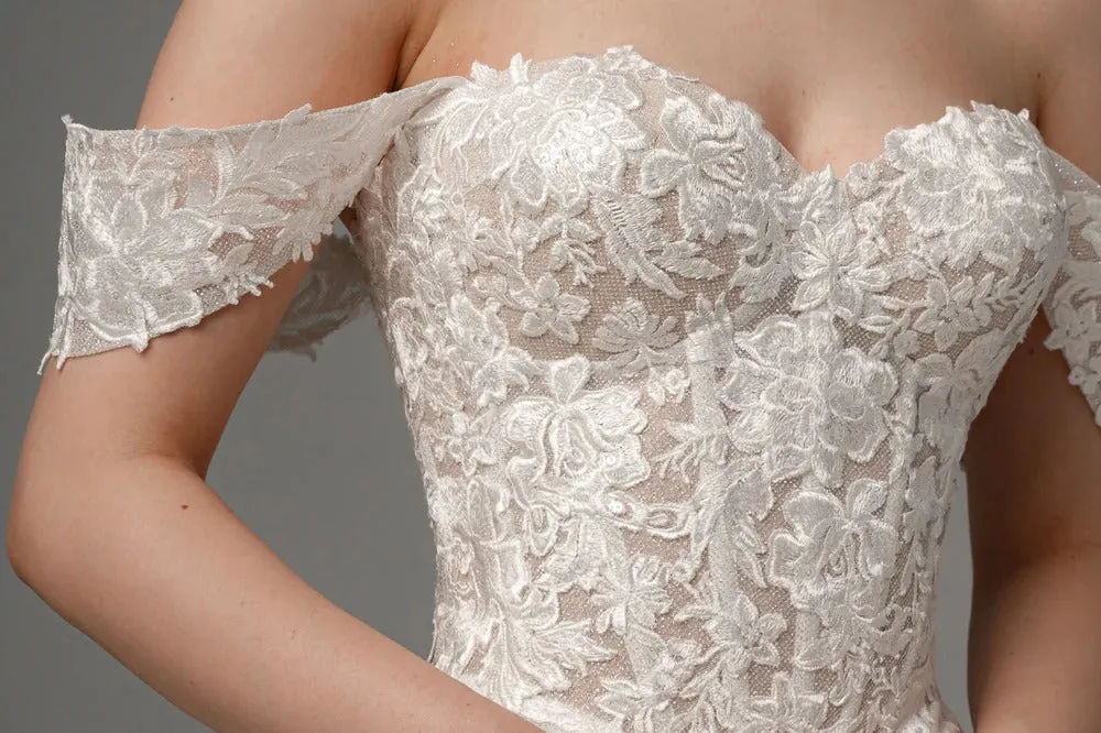 Short Lace Wedding Dress Modern Mermaid Bow Court Train Dress Satin Vestido De Novia Princess Gown - Image 4