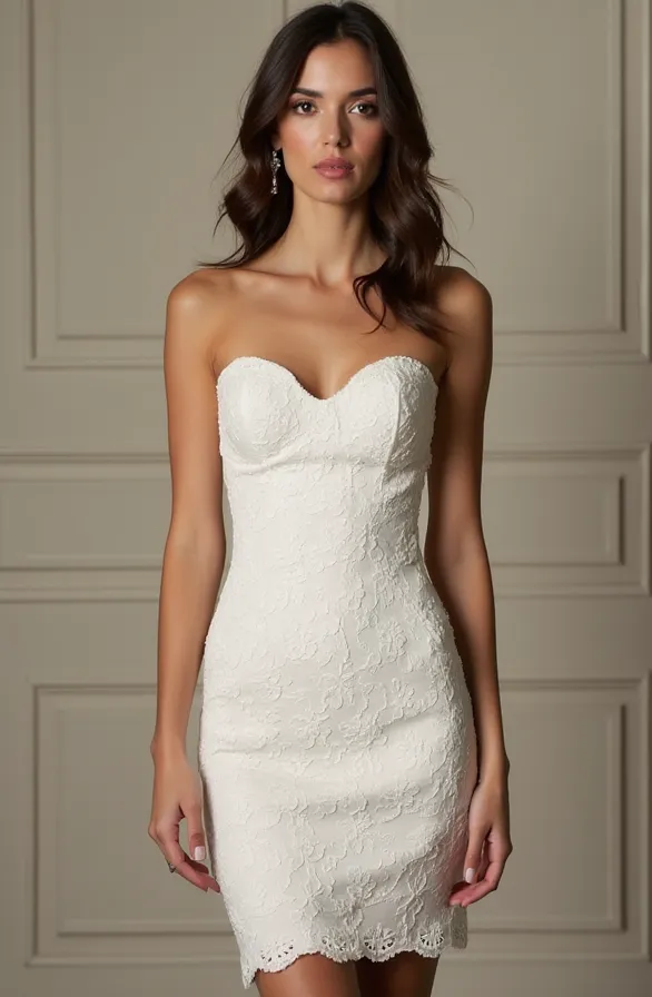 Short Wedding Dress with Stunning Details for Trendy Brides - Image 2