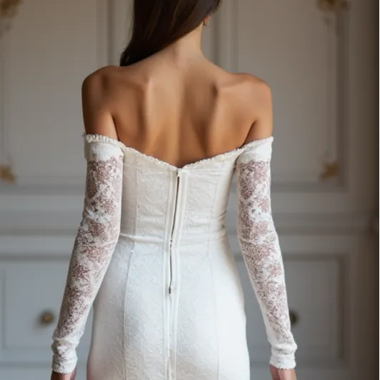 Short Wedding Dress with Stylish A-Line Silhouette for Brides - Image 5