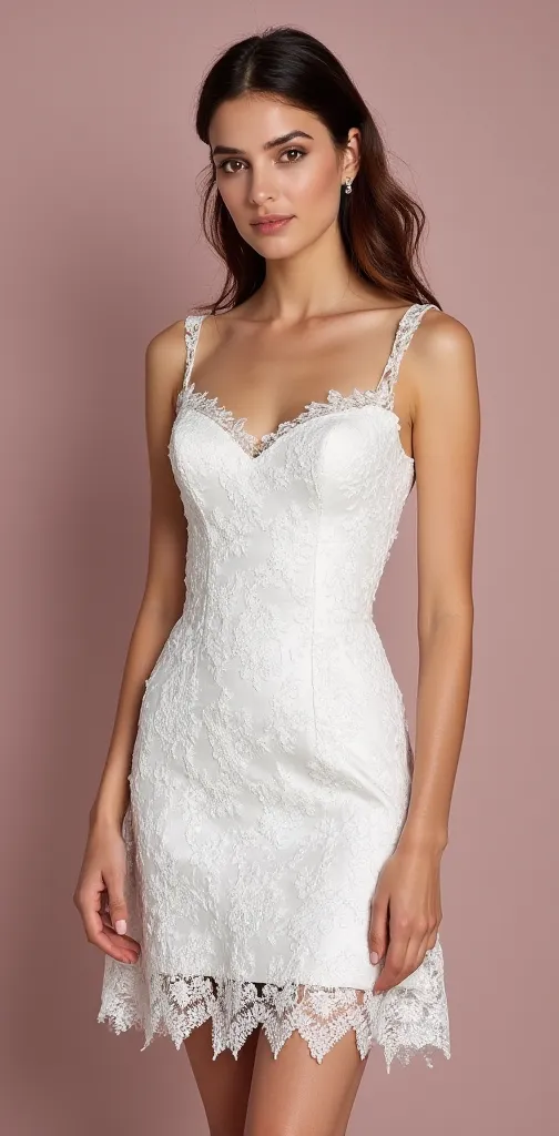 Short Wedding Dress with Timeless Style for Minimalist Brides - Image 2