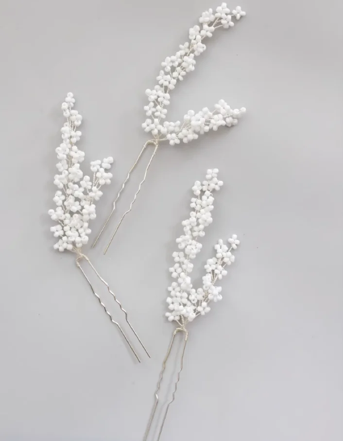 Silver Color Hair Pin Clip Handmade Leaf Hairpin For Brides Bridesmaids Gifts Head Piece Wedding Accessories Bridal Jewelry