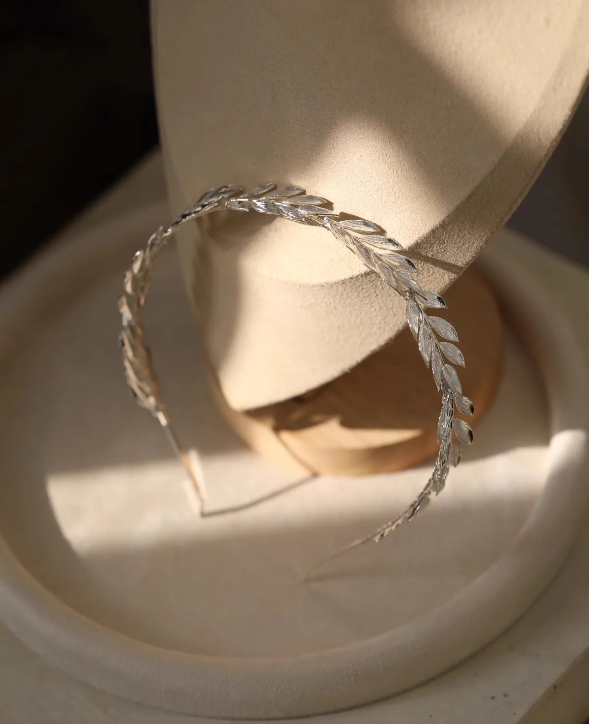 Silver Color Headband Hairband Leaf Headpiece Headdress Brides Birthday Gift Tiara Crown Bridal Jewelry Wedding Hair Accessories - Image 5